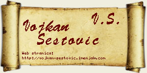 Vojkan Šestović vizit kartica